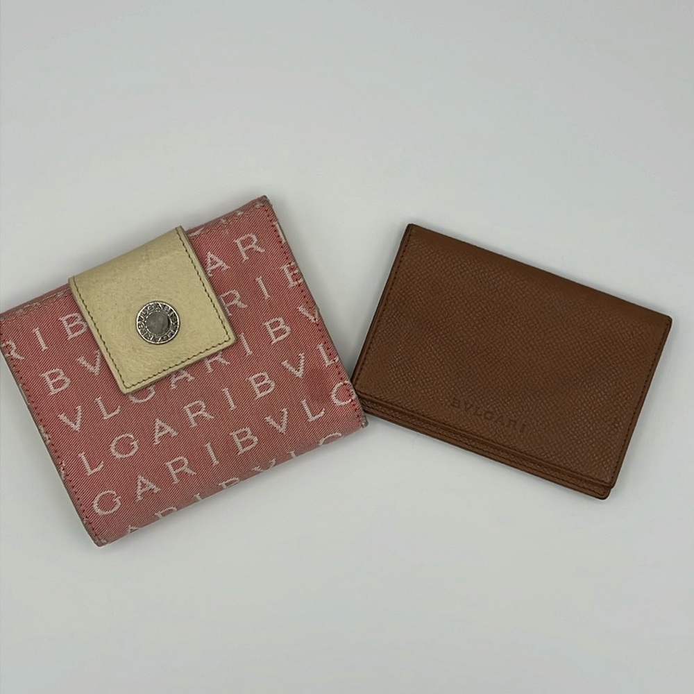 Bvlgari (2) Bifold And Card Wallet Bundle - image 1